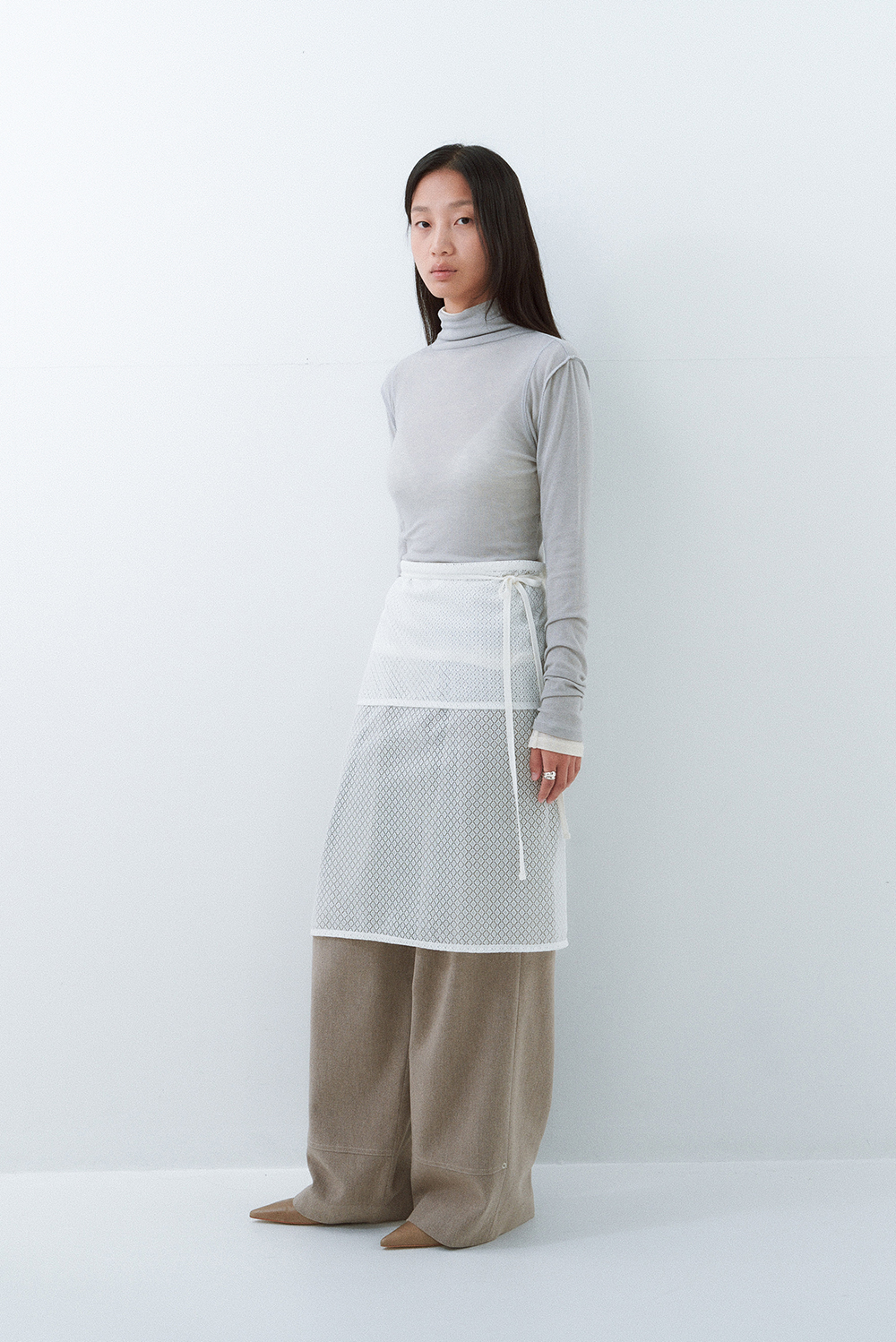 DOUBLE LAYER SKIRT (WHITE)